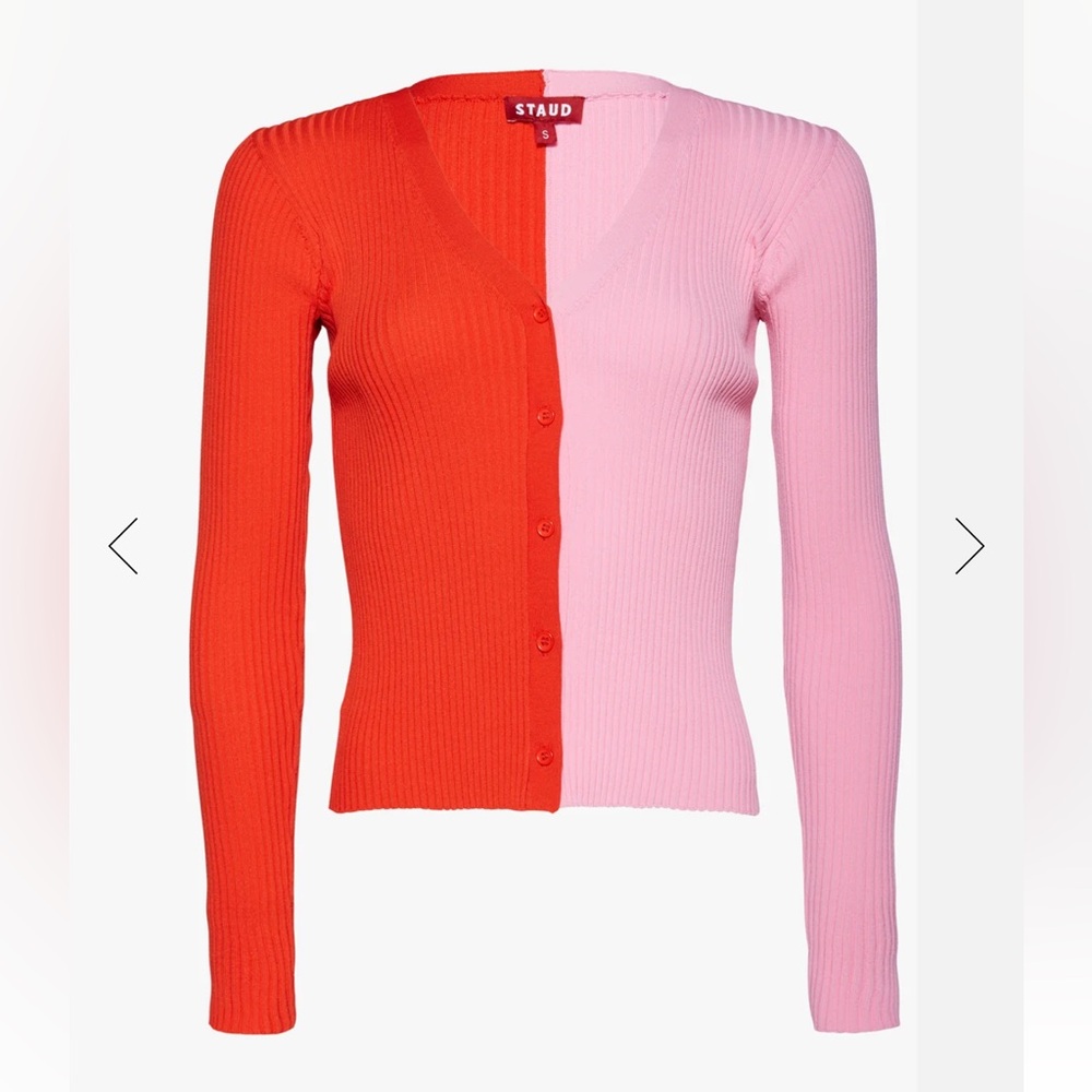 🌸 Staud Cargo Sweater in Poppy Rosebud 🌸
